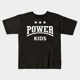 Power Kids (Children / Kiddies / Siblings / White) Kids T-Shirt